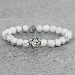 White Marble Lion Bracelet 🦁